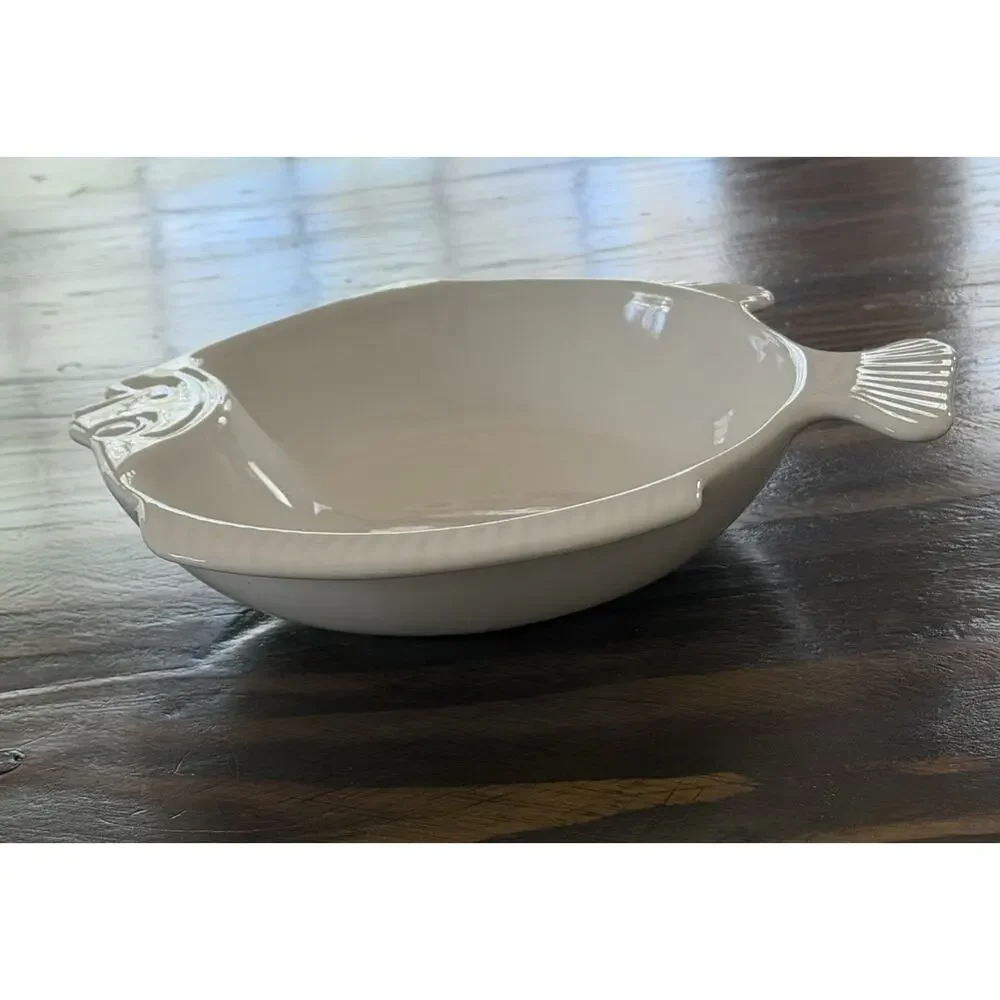 VINTAGE Pfaltzgraff Heritage Stoneware Fish Seafood Bake'n Server USA 3536-50